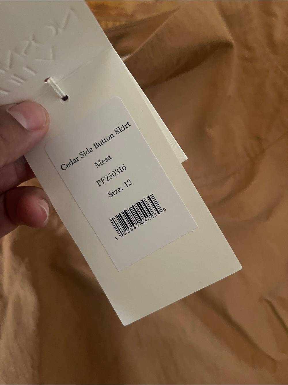 Ulla Johnson Cedar Rust Tan Button Accent Maxi Midi Skirt - Picture 11 of 12